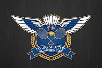 design a professional badminton logo