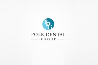design unique polk dental group logo