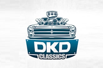 design automotive brand and dkd classics logo