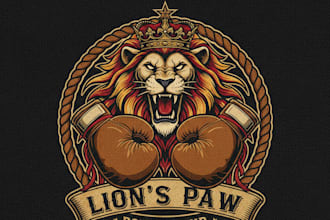 design a professional boxing logo