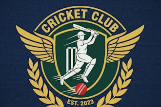design a professional cricket logo