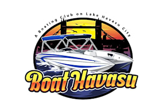 design incredible boat logo