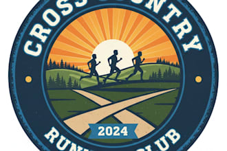 design a professional cross country logo