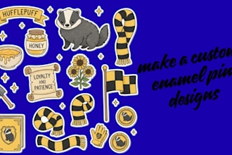 design custom enamel pin and lovely for you