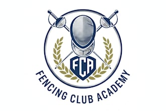 design a professional fencing logo