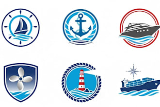 do logo design for marine, boat, yacht, shipping brand or any graphic