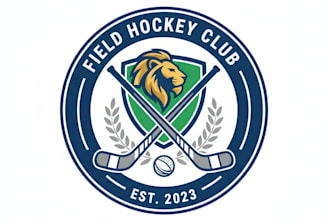 design a professional field hockey logo