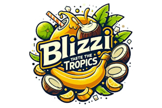 create eye catching banana fruit logo design