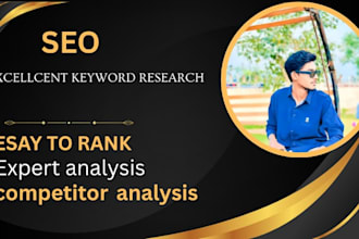 do excellent keyword research and competitor analysis
