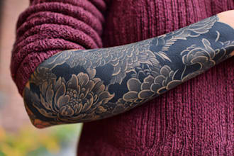 create a tattoo design of tattoo sleeve