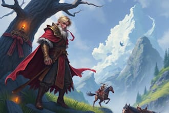 draw a fantasy illustration for you
