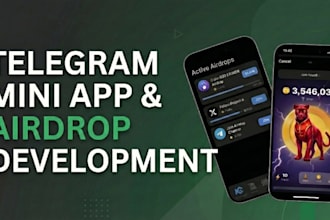 develop custom telegram mini apps and web3 games
