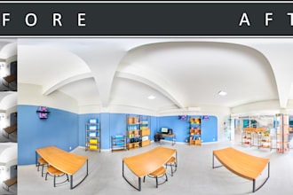 professional real estate photo editing hdr, sky, virtual staging