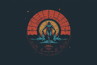 make minimalist retro vintage t shirt design