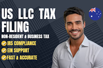 do US llc tax filing, business tax, ein and non resident llc tax
