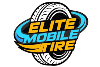 design unique tire logo for your company