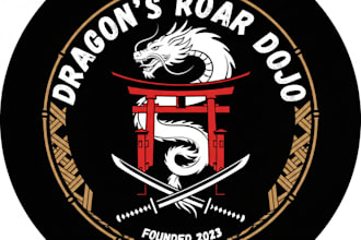 design a powerful and unique martial arts logo for your dojo
