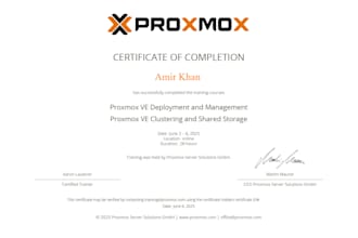 install, configure, train and troubleshoot proxmox ve for enterprises