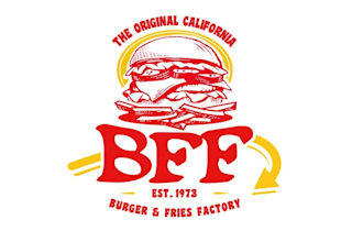 design vintage california burger fries grab go logo