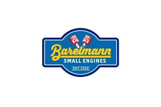 design vintage lawnmower repair shop logo