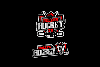 design motivation professional logo for roller hockey TV