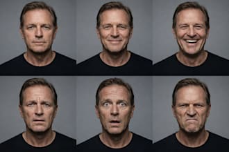 generate ai character faces with multiple expressions