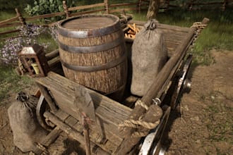 3d game environment, level design, unreal engine environment, unity environment