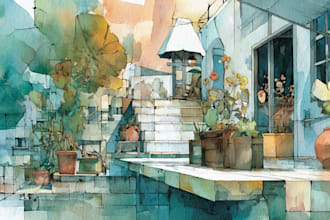 paint watercolor illustration and watercolor art