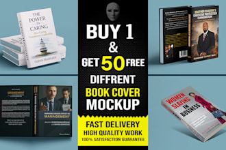 create 50 3d book cover mockup, ebook kindle mockup, digital device mockup