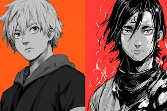 draw sketch anime and manga style