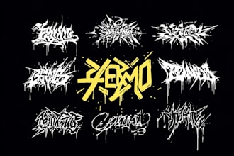 make graffiti text art for your logo, word or business
