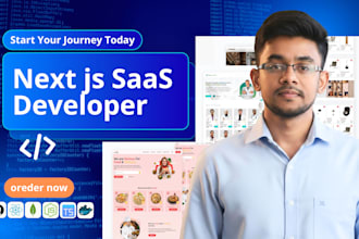 be your next js developer for scalable saas web applications