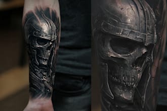 draw a realistic realism tattoo design for you