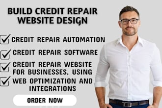 build credit repair website with automations setup