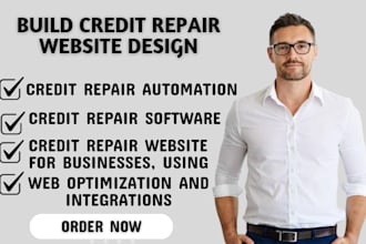 build credit repair website with automations setup