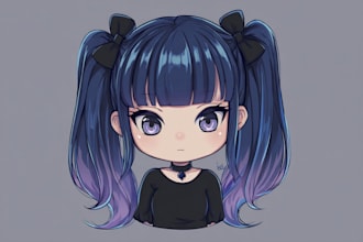 design a cute anime chibi character