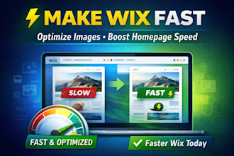 optimize wix images and improve wix homepage loading speed