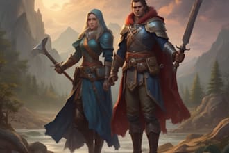 do dnd character art illustration commissions