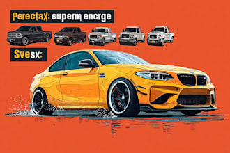 draw your car into vector illustration