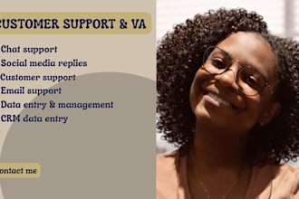 provide virtual assistance and customer support