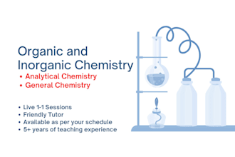 be your biochemistry, general chemistry and organic chemistry tutor
