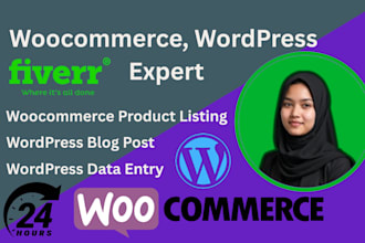 woocommerce products upload and wordpress data entry