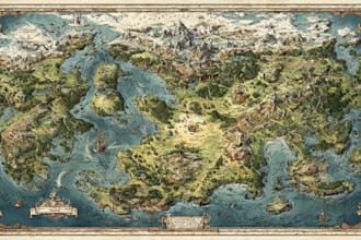 a custom battle map for dnd, fantasy, rpgs