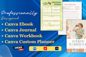 design redesign canva ebook book design canva editable fillable journal workbook