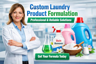 develop formulation for cosmetic and laundry products