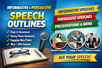 create a clear, professional informative speech