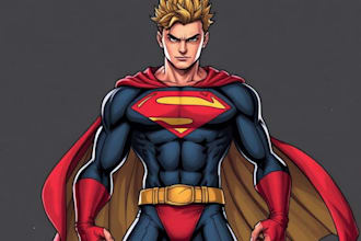 desing a superhero comic