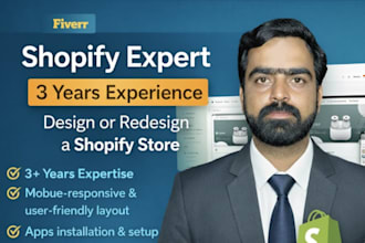 create a modern shopify store design