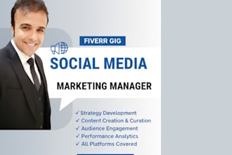 be your digital marketing manager and social media manager