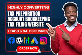 generate tax preparation leads account bookkeeping leads tax filling website
